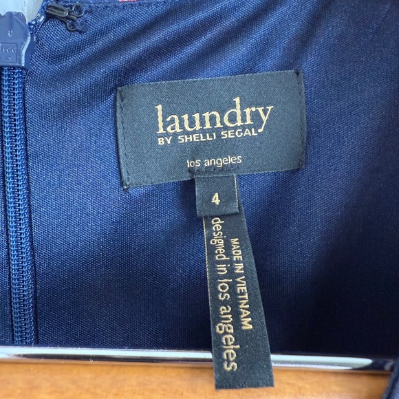 Laundry by Shelli Segal Dress Paisley Print 3/4 Sleeve Square Neck Womens - Picture 11 of 12